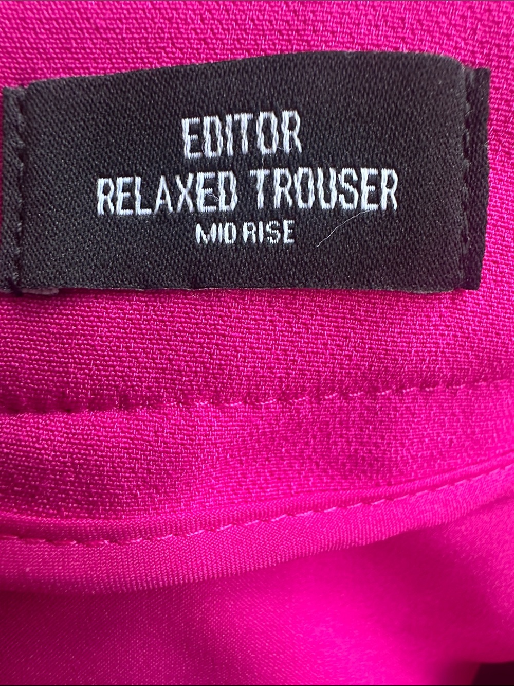 EXPRESS Editor midrise trouser EUC 2Reg NEON BERRY sold out in store 💗 - Picture 5 of 6